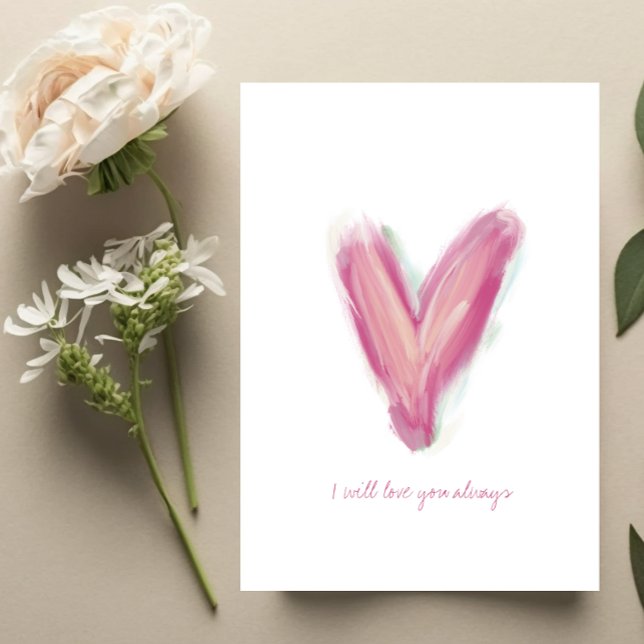 Cartão de Aniversário do Coração Moderno (Criador carregado)