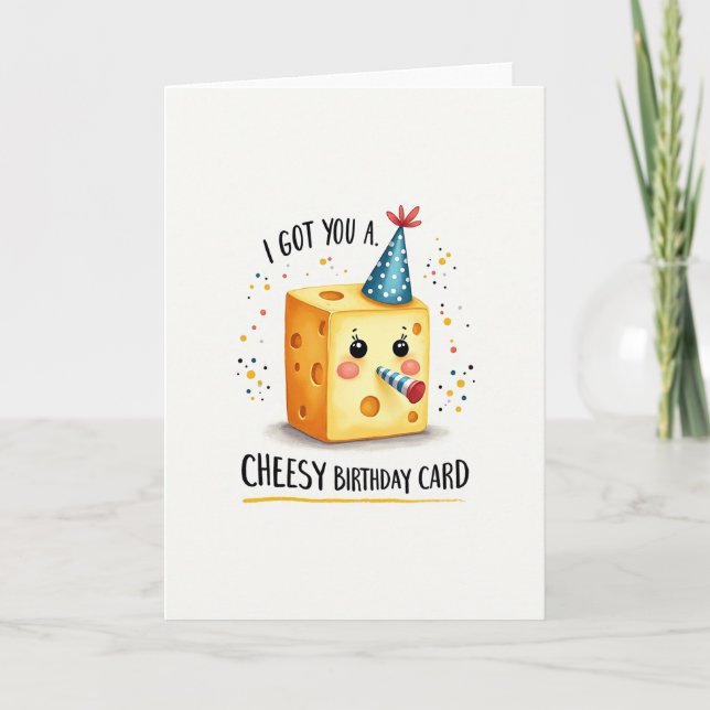 Cartão de Aniversário do Cubo Alegre (Frente)