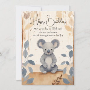 Cartão de Aniversário do Cutest Koala