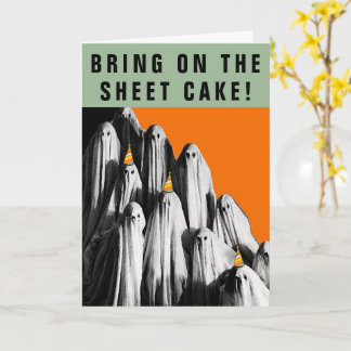 Cartão de aniversário do Dia de as Bruxas engraçad