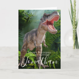 Cartão de Aniversário do Dinossauro