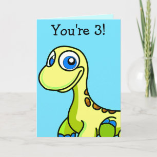 Cartão de Aniversário do Dinossauro Pequeno Pé