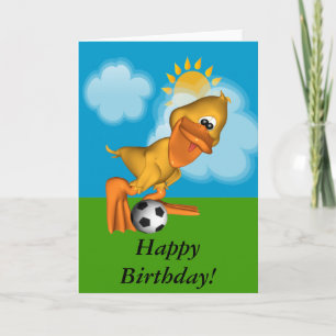 Cartão de Aniversário do Eggbert O Pato