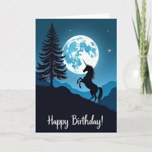 Cartão de Aniversário do Equino Índigo