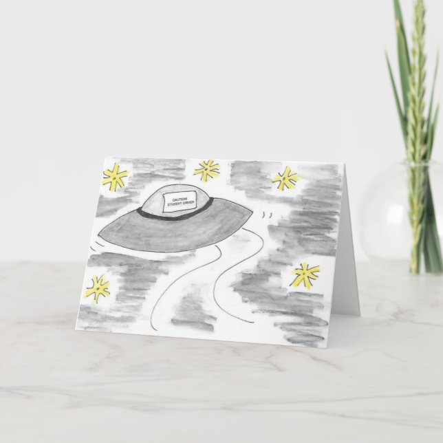 Cartão de Aniversário do Estudante Engraçado (Frente)