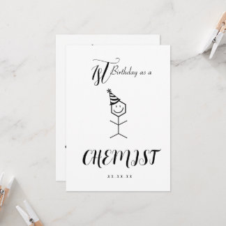 Cartão de Aniversário do Farmacêutico Quimista Mod