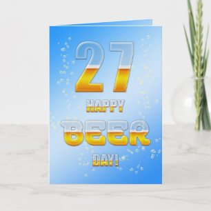 Cartão de aniversário do Feliz Dia da Cerveja 27