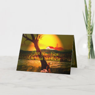 Cartão de Aniversário do Filho