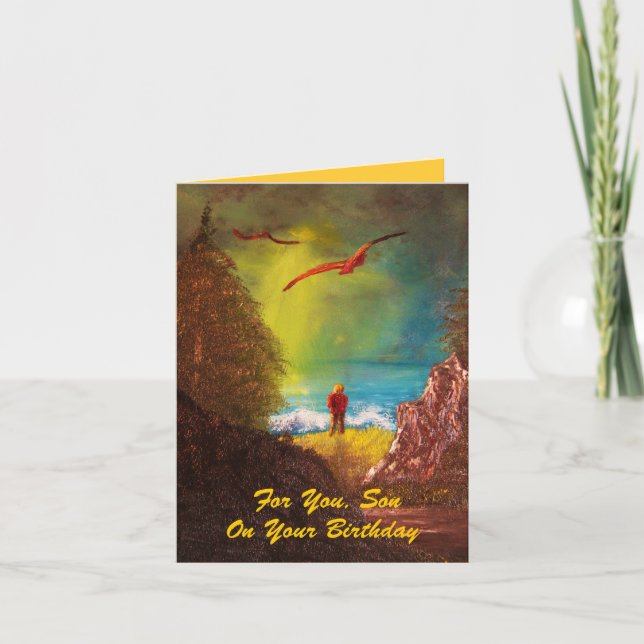 Cartão de Aniversário do Filho (Frente)