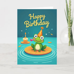 Cartão de Aniversário do Froggy