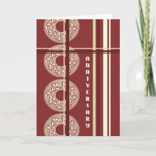 Cartão de Aniversário do Funcionário Moderno Burgu