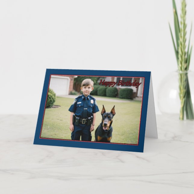 Cartão de Aniversário do Garoto da Patrulha de Ani (Frente)