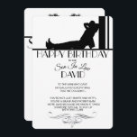 Cartão de Aniversário do Genro<br><div class="desc">Espero que você goste deste ótimo cartão de aniversário com imagens de silhueta do genro. Você pode alterar TODAS AS INFORMAÇÕES PESSOAIS no cartão de aniversário para atender às suas necessidades. Aproveite!
https://www.zazzle.com/store/artzdizigns</div>