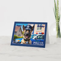 Cartão de Aniversário do german shepherd Oficial