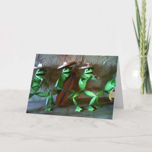 CARTÃO DE ANIVERSÁRIO DO GRUPO DE SAPOS MARIACHI (Frente)