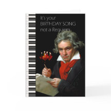 Cartão de aniversário do humor de Beethoven