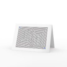 Cartão de aniversário do labirinto