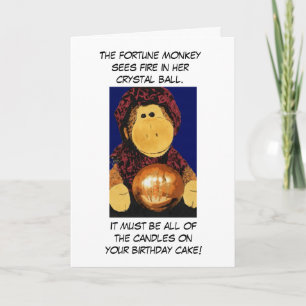Cartão de Aniversário do Macaco Fortune