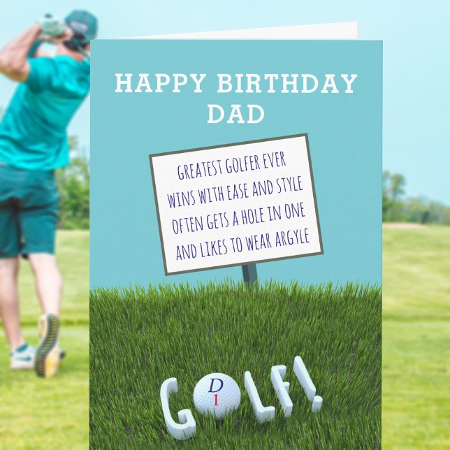 Cartão de Aniversário do Maior Golfista Engraçado (Happy birthday to the greatest golfer ever! ⛳)