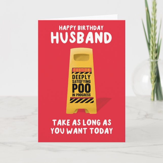 Cartão de Aniversário do Marido (Frente)