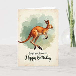 Cartão de Aniversário do Marsupial Alegre
