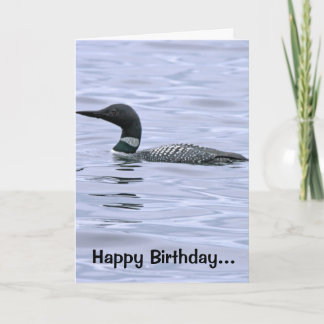 Cartão de Aniversário do Minnesota Loon
