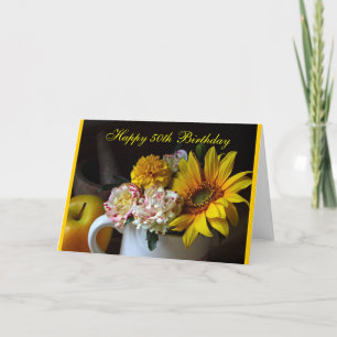 Cartão de aniversário do nascido no Baby Boom 50