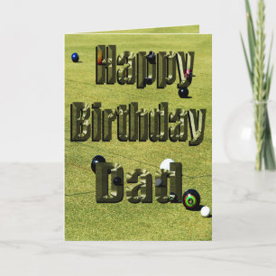 Cartão de Aniversário do pai Bowls