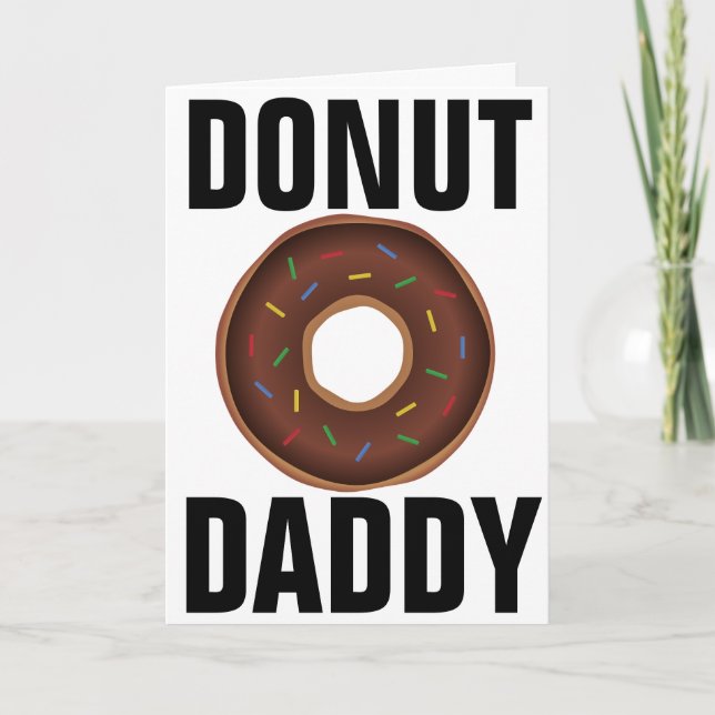 CARTÃO DE ANIVERSÁRIO DO PAI DONUT (Frente)
