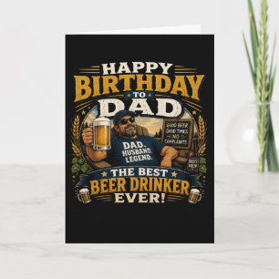 Cartão de Aniversário do Pai Engraçado O Melhor Be