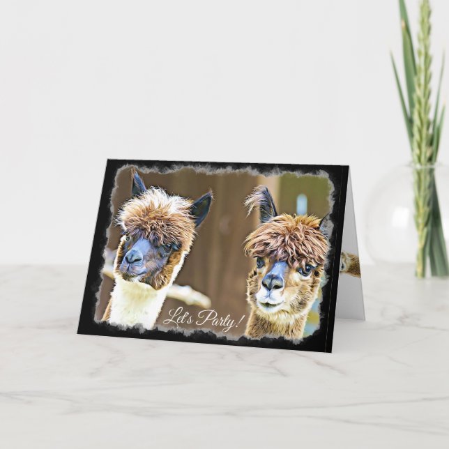 Cartão de Aniversário do Partido do Vamos Engraçad (Frente)