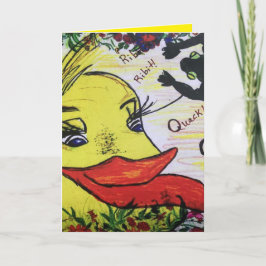 Cartão de Aniversário do Pato