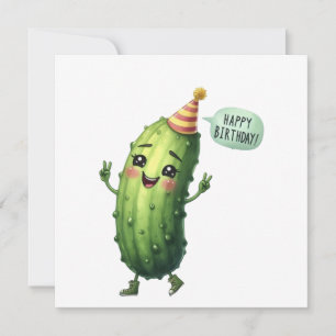 Cartão de Aniversário do Picles Feliz Aniversário