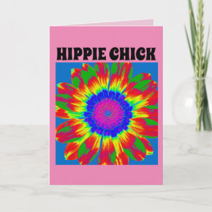 CARTÃO DE ANIVERSÁRIO DO PINTINHO HIPPIE