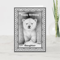 Cartão de Aniversário do Polar Bear Cub