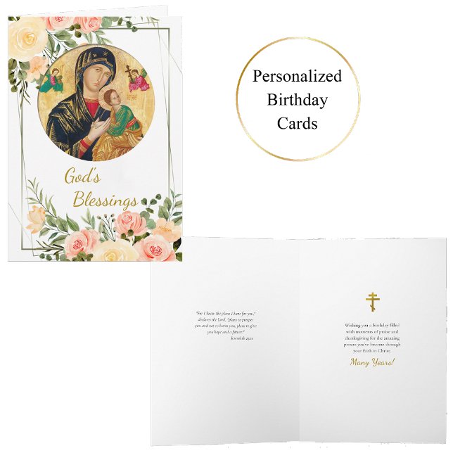 Cartão de Aniversário do Quadro Dourado para Rosas (Criador carregado)