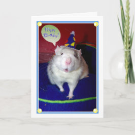 Cartão de aniversário do rato