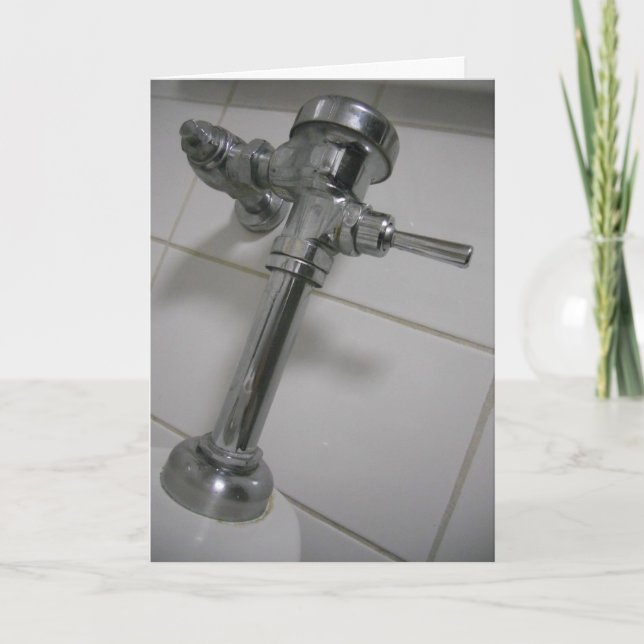 Cartão de Aniversário do "Restroom Pipes" (Frente)