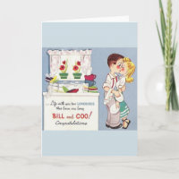 Cartão de Aniversário do Retro Lovebird