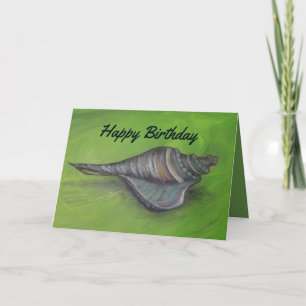 cartão de aniversário do Sea shell