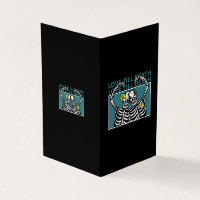 Cartão de Aniversário do Skeleton Engraçado