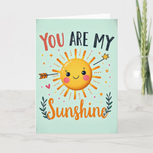 Cartão de Aniversário do Sol Sorridente