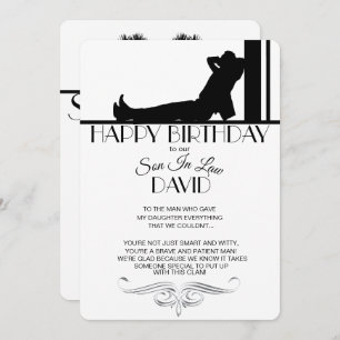 Cartão de Aniversário Do Son-in-law
