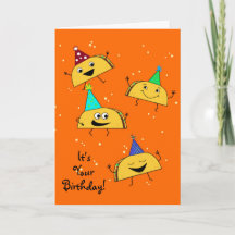 Cartão de Aniversário do Taco