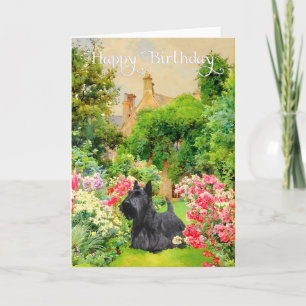 Cartão de Aniversário do Terrier Escocês