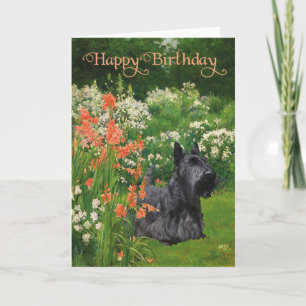 Cartão de Aniversário do Terrier Escocês