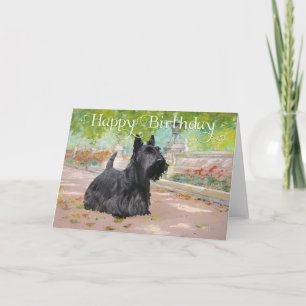 Cartão de Aniversário do Terrier Escocês