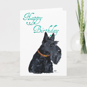 Cartão de Aniversário do Terrier Escocês