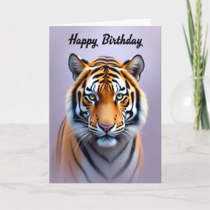 Cartão de Aniversário do Tigre Real