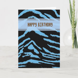 Cartão de Aniversário do Tigre Selvagem